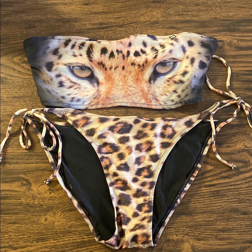 Topshop Leopard Print Bikini